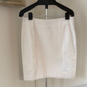 Elegant White Lace Skirt Pencil Skirt Size 12 Bridal Shower Classic Cottagecore